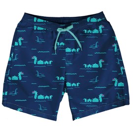 Dissolving Swim Trunks Prank Stuff Funny Shorts Gag Gifts for Brother Boyfriend Bachelor Beach Party in The Swimming Pool, Nessy Blue, Large
