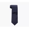 Romario Manzini Mens Solid Color 2.75" Slim Tie - Navy