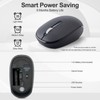 Greshare Wireless Soundless Mouse,2.4Ghz Optical Mice with Nano Receiver Suitable