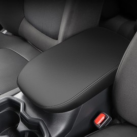 AOMSAZTO Console Armrest for Toyota RAV4 2019 2020 2021 2022 2023 2024 2025 Middle Leather Console Cover Black