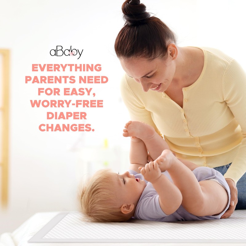 Disposable Changing Pads for Baby (50 Pack) Super Soft and