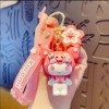 sanrio sakura keychain cherry blossom - Kuromi