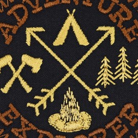 Scout Uniform Merit Badge Neckerchief Sew-On Explorer Embroidered for Sew-On – Adventure Iron-On – Gift Nature Friends DIY Applique for Jacket/Shirt/Jeans – 70 mm