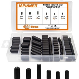 Universal 100 Pcs CARBURATOR & VACUUM RUBBER CAP PLUG ASSORTMENT KIT INTAKE VACUUM LINES