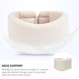TOVINANNA 1pc Soft Cervical Neck Support Collar Comfortable Sponge Brace for Neck for Home Office Travel