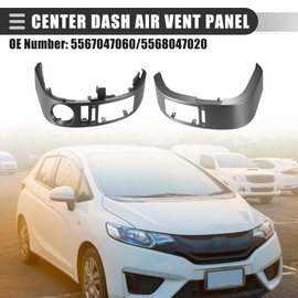 Motoforti Center Dash A/C Outlet Vent Trim Panel, for Toyota Prius 2004-2009, Left Right Dashboard Dash Air Vent Cover Trim Duct Air Outlet, Plastic, No.5567047060/5568047020, Gray, 1 Pair
