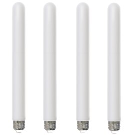 Diodesy- T9 LED Frosted Tube Light Bulbs 11 Inch Pack of 4 5W (40W Equivalent) Dimmable 3000K Soft White 400 Lumens E26 Medium Base Tubular Filament Glass for Pendant Chandeliers Wall Sconce UL Listed