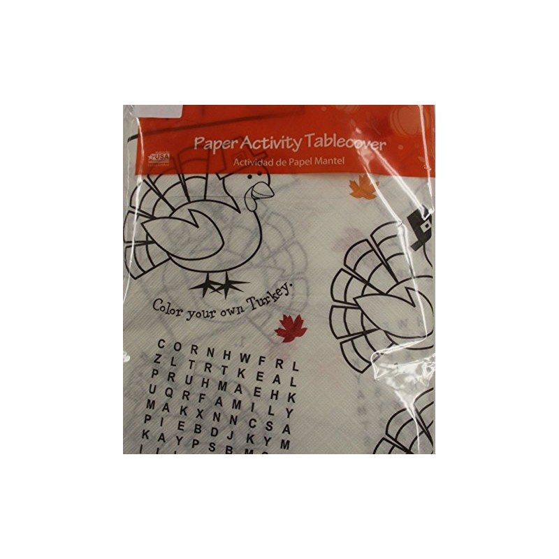 Thanksgiving Table Cloth Paper Childrens Activity Tablecover