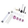 Argon Arc Welding Nozzle Kit Gas Flowmeter Tungsten Needle Sealing