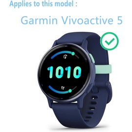 【3 Pack】T Tersely Screen Protector for Garmin vivoactive 5 Ultra Clear PMMA Curved Film, Protective Full Coverage Film Accessories Compatible with Garmin vívoactive 5