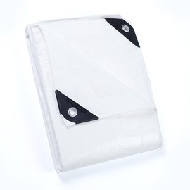GUARD SHIELD Tarp White 9x12 Feet Multi Purpose Waterproof Poly Tarp Cover 5mil