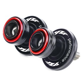 LLIDFONK For Yamaha YZF R1/S/M R3 R6 R7 R9 R25 R125 YZFR1 YZFR3 YZFR6 YZFR7 YZFR9 Aluminium 6 mm Motorcycle Accessories Swing Arm Bobbins Slider Stand Screws (Red)