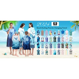 LOMTRATS Quick Dry Surf Poncho Changing Towel Bathrobe for Adults Men Women,Microfiber Swimming Beach Surfing Diving Home Hot Springs Bathing Parka