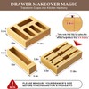 NIKUY 9 IN 1 Bamboo Foil and Plastic Wrap Organizer