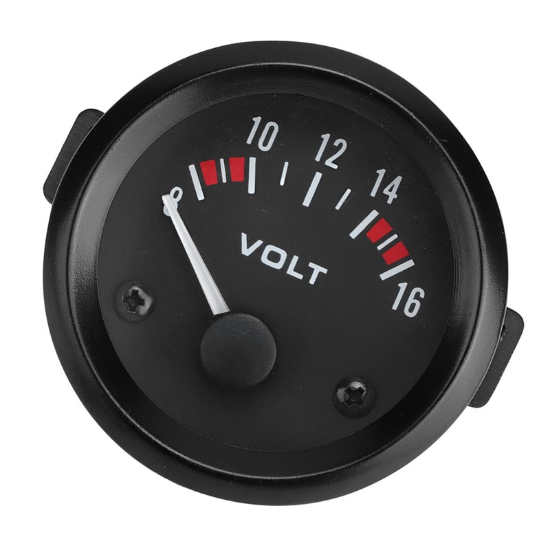 52mm Car Universal Voltmeter Gauge 8-16V Voltage Meter Voltage Gauge,