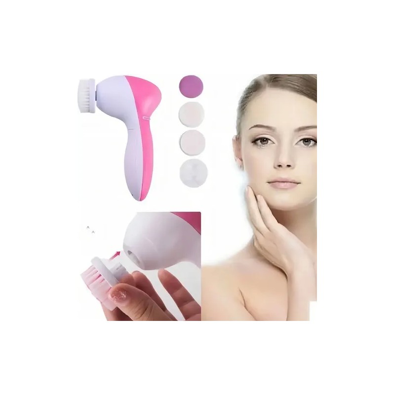 Cepillo Facial Limpieza 5en1 Exfoliante Rostro Belleza