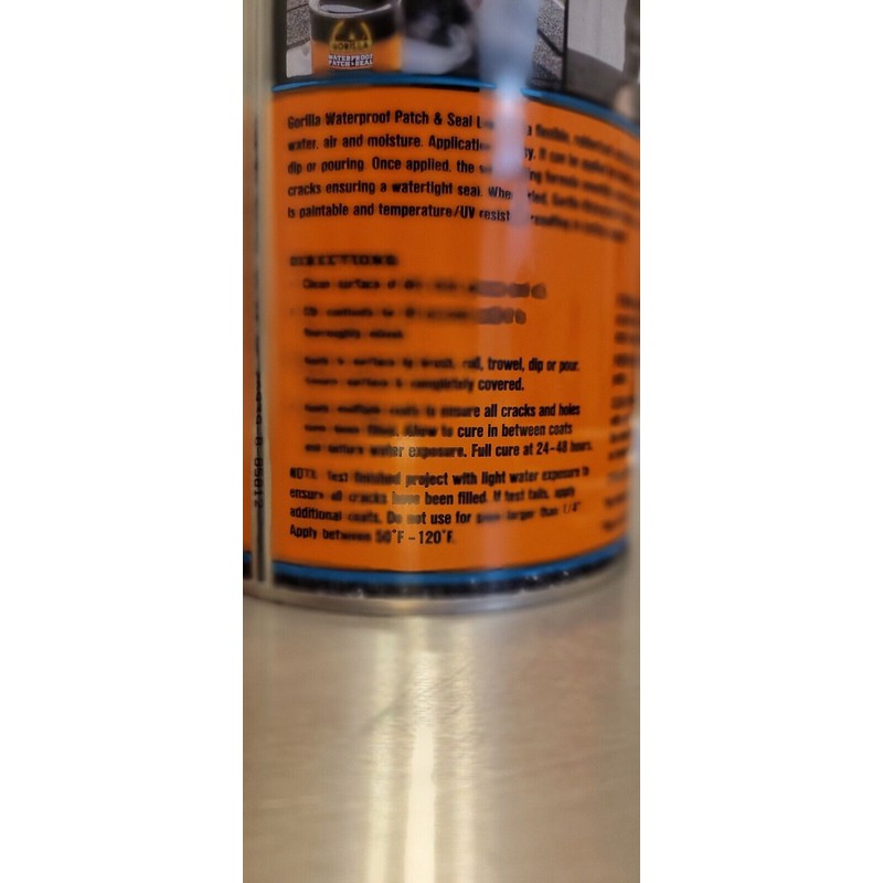 Gorilla *Black* Waterproof Patch & Seal Liquid 32 oz