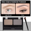 Kaely 2 Color Eyebrow Powder Makeup Kit, Eye Brow Contour