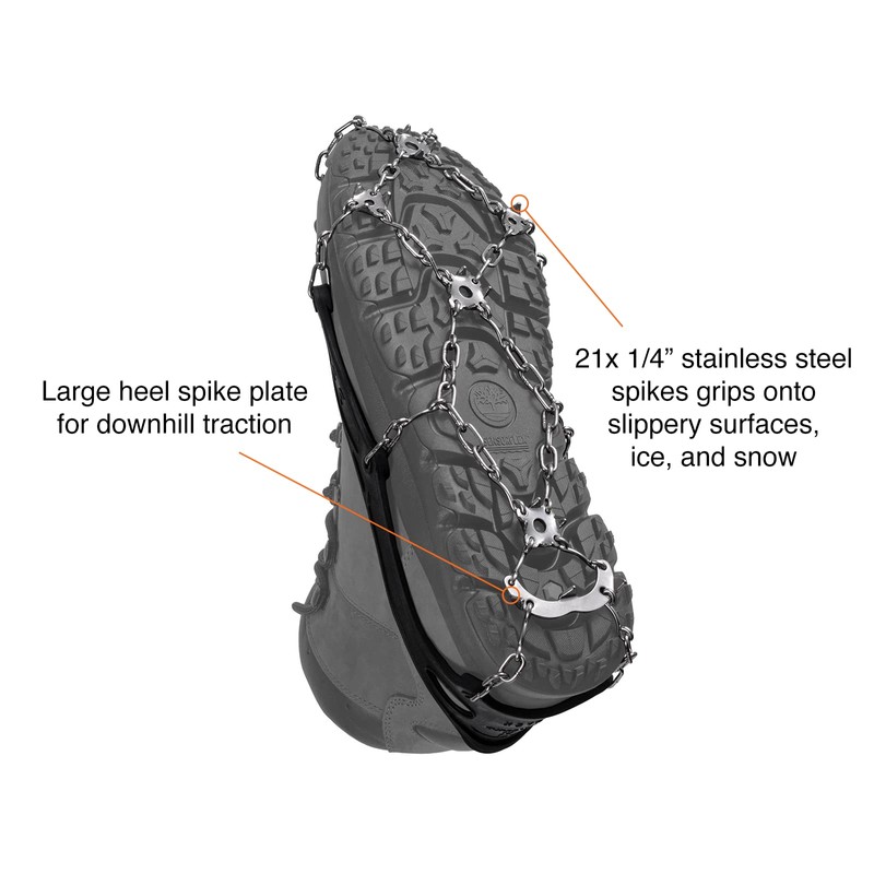 Hillsound FreeSteps6 Traction Device, Black, X-Small