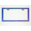 Creathome 3D Neo Chrome License Plate Frames, Pure Zinc Alloy
