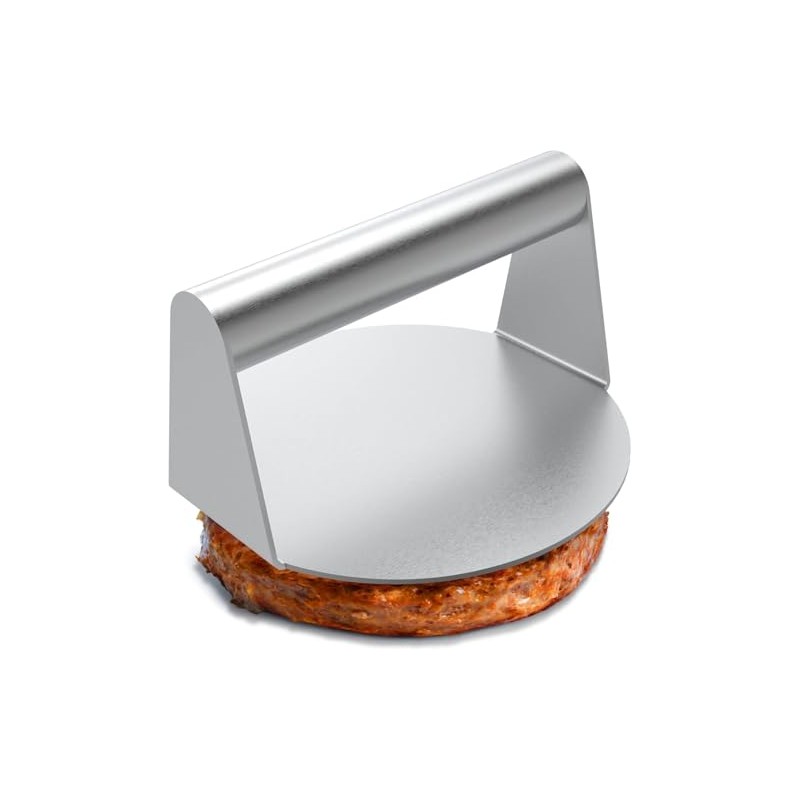 Innoteck Essentials Stainless Steel Burger Press – 14cm Round Smash