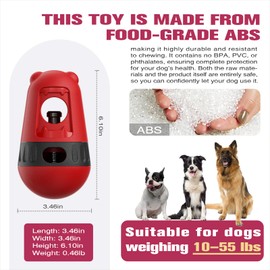 BSISUERM Adjustable Dog Treat Dispensing Puzzle Toy Bully Stick Holder Prevent Choking Safety Device Interactive Ball Food Distribution Enrichment Toys for Small Medium Large Dogs to Keep Them Busy