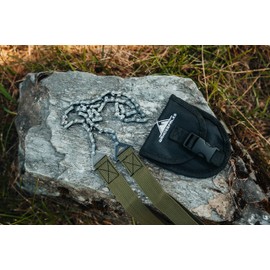 WANDERFALKE® Survival Carbon Steel Hand Chainsaw with Belt Bag for Outdoor Camping Garden Outdoor