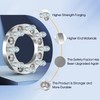 OCPTY 2 PCS 1" (25mm) Wheel Spacers 8 Lug 8x6.5