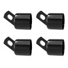 VIVIDA 1-5/8" Black Top Rail End for Chain Link Fence,