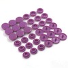 20 Sets T5 Resin Plastic Snaps Buttons Snap Fasteners Press Studs for Clothing DIY (1# Purple, T5)