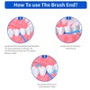 30 Pcs Interdental Brushes Set with Multiple Sizes, Includes 5