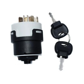 IMELBUFF 701-80184 701-45500 701/80184 701/45500 Ignition Switch 9 Pins 2 Keys for JCB New Holland NH Case