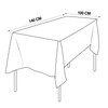 Incisite Clear PVC Tablecloth, 100 X 140 CM Transparent Table