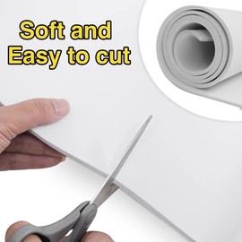 MEARCOOH 2 Rolls of Eva Foam 3 mm, White EVA Foam Cosplay, 35.5 x 150 cm with High Density 86 kg/m3 EVA Foam for Crafts, Costume, DIY Project