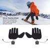QANYEGN Heated Glove Liner, Electric Glove Pad, 5 Finger Glove