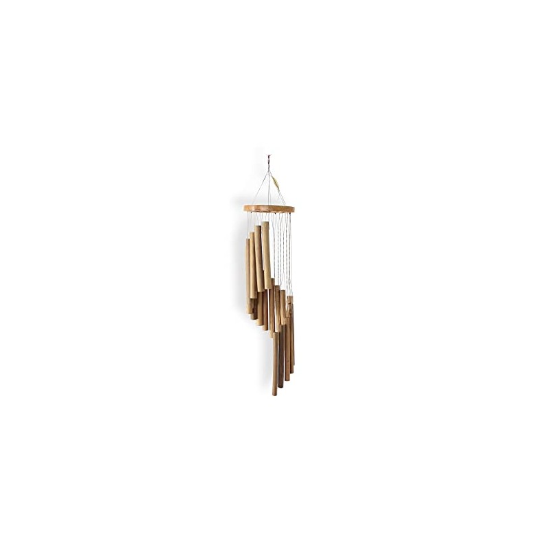 Budawi Wind Chime Bamboo Spiral Wind Chimes Made of Fine