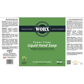 WORX Power Clean Liquid Hand Soap 13 oz. (384 ml.)