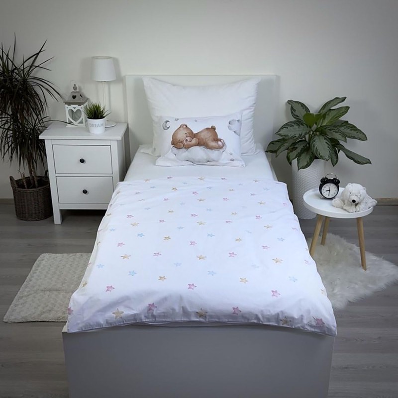 Jerry Fabrics Baby Bed Linen with Teddy on Cloud 100