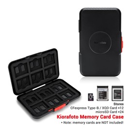 Pop Up Style XQD Cfexpress Type-B Card Case,36 Slots Memory Card Holder Wallet for 12 XQD Cfexpress Type-B Cards & 24 MSD Micro SD/Micro SDHC/Micro SDXC Cards, Slim TF Cfexpress Memory Card Case
