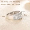 Wuziwen Wide Wedding Bands for Women Round and Baguette Eternity