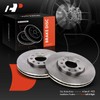 A-Premium 11.22 inch (285mm) Front Vented Disc Brake Rotors Compatible