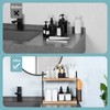 Nroech Bathroom Organizer Countertop, 2-Tier Standing Counter Shelf with Basket,