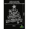Joy to The World Christmas Window Cling Sticker by Stickers4