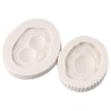 Uniquer 2Pcs Egg Shape Silicone Molds,Double Yolk Eggs Poached Egg