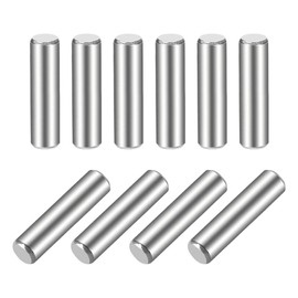 sourcing map Pack of 10 Cylinder Pins 5 x 20 mm (approx. 13/64 Inch) Dowel Pin 304 Stainless Steel Wood Bunk Bed Dowel Pins Shelf Pegs Support Shelves