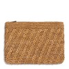 AERIN Allegra Raffia Zip Pouch