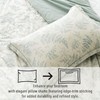 LEMIROE Botanical Cotton Comforter King Size - Dusty Green Comforter