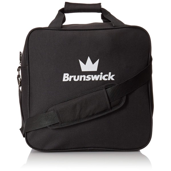 Brunswick Tzone Single Tote Bowling Bag, Black (59-BS1100-001)