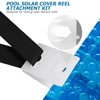 BESPORTBLE Pool Solar Cover Reel Attachment Kit Durable Nylon Straps