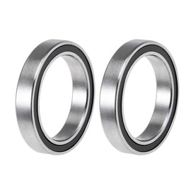 TOP-VIGOR 2Pcs 6703-2RS Deep Groove Ball Bearings, Z2 17mm x 23mm x 4mm Double Sealed Industrial Bearings, Chrome Steel Skateboard Bearings for Electrical Instrument Equipment
